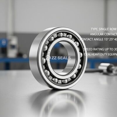 ZZ Seals Type Single Row Angular Contact Bearing Offering Contact Angle 15° 25° 40° Speed Rating Up To 30 Ideal for Heavy Duty Equipment