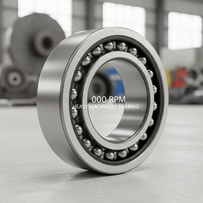 000 RPM Single Row Angular Contact Bearing Component Incorporating Open Shielded Sealed Sealing Type Used in Heavy Machinery