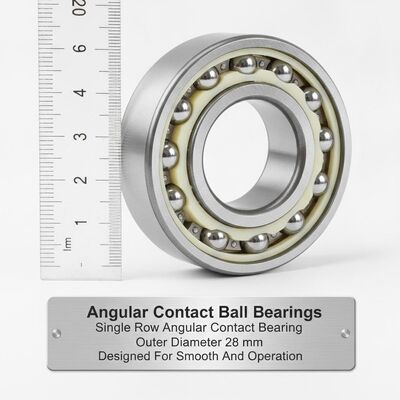 Angular Contact Ball Bearings Single Row Angular Contact Bearing Outer Diameter 28 Mm Designed For Smooth And Operation