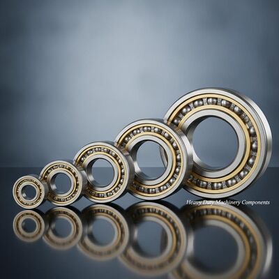 Brass Cage Single Row Angular Contact Bearing Outer Diameter Ranges from 30mm to 300mm Suitable for Heavy Duty Machinery
