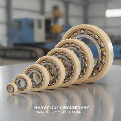 Polyamide Cagematerial Double Row Deep Groove Ball Bearings Width Range 9mm To 60mm Ideal Choice For Heavy Duty Machinery