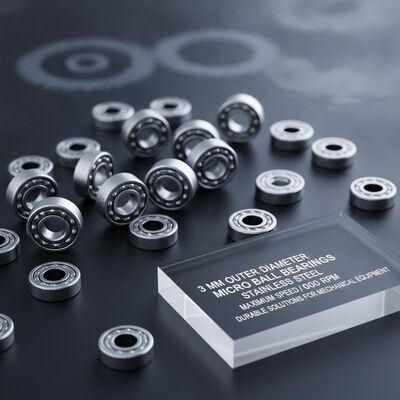 3 Mm Outer Diameter Micro Ball Bearings Stainless Steel Maximum Speed 000 RPM Durable Solutions for Mechanical Equipment