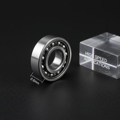 Flange Width 0.6mm Miniature Flange Ball Bearing Chrome Steel Designed for Operation in High Speed Rotating Applications
