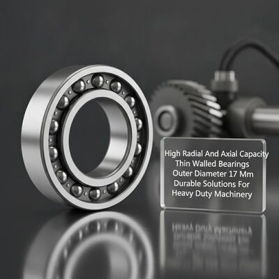 High Radial And Axial Load Capacity Thin Walled Bearings Outer Diameter 17 Mm Durable Solutions For Heavy Duty Machinery