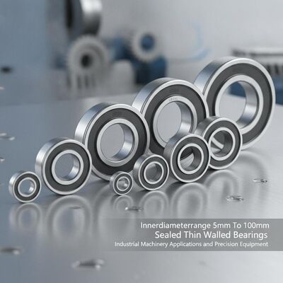 Innerdiameterrange 5mm To 100mm Sealed Thin Walled Bearings for Industrial Machinery Applications and Precision Equipment