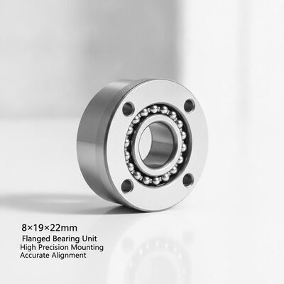 8×19×22mm Flanged Bearing Unit High Precision Mountingtype Flanged Designed for Accurate Alignment in Mechanical Systems