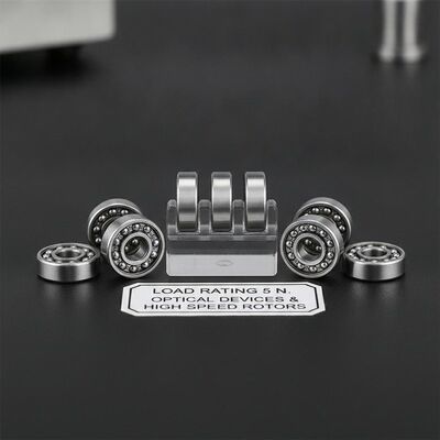 Outer Diameter 3 Mm Small Diameter Bearings Providing Load Rating 5 N Suitable for Optical Devices and High Speed Rotors